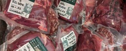 Wildbret sauber vakuumiert und beschriftet